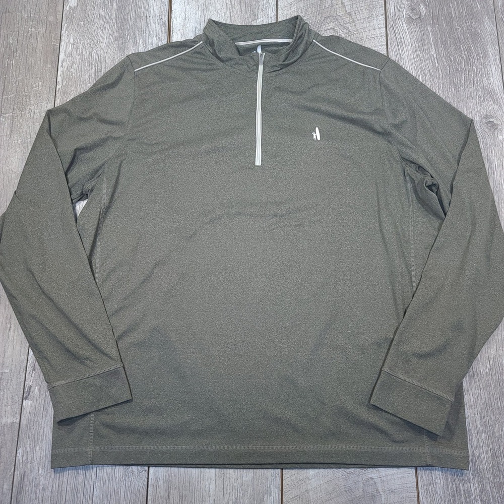 johnnie-O Quarter Zip Pullover Mens XXL Meteor Grey Performance JMKO1030